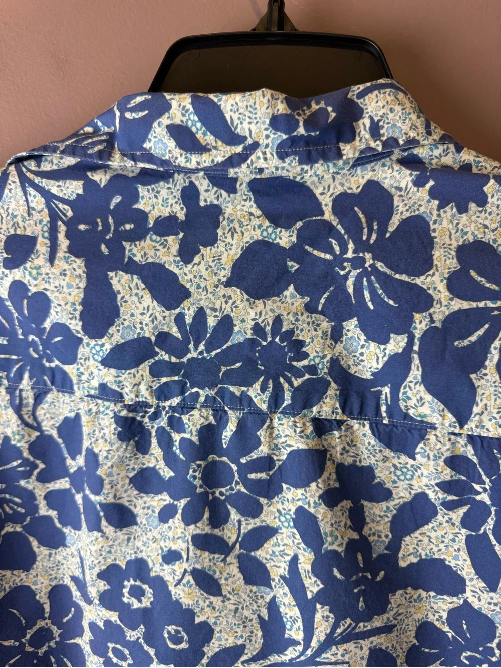 Frank & Eileen Navy and White Floral Button-Down Shirt M - Frank Style - Picture 7 of 11